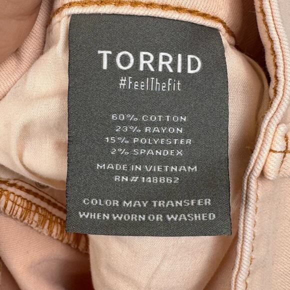 Torrid Salmon 5 Inch Jegging Super Soft High-Rise Shorts Size 24 - Picture 10 of 11